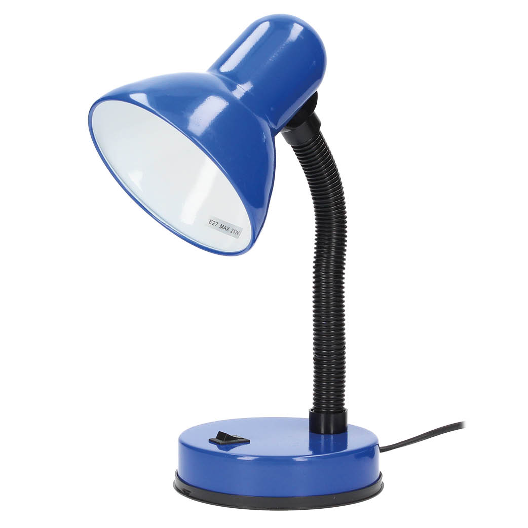 Bell desk lamp E27 blue Garsaco